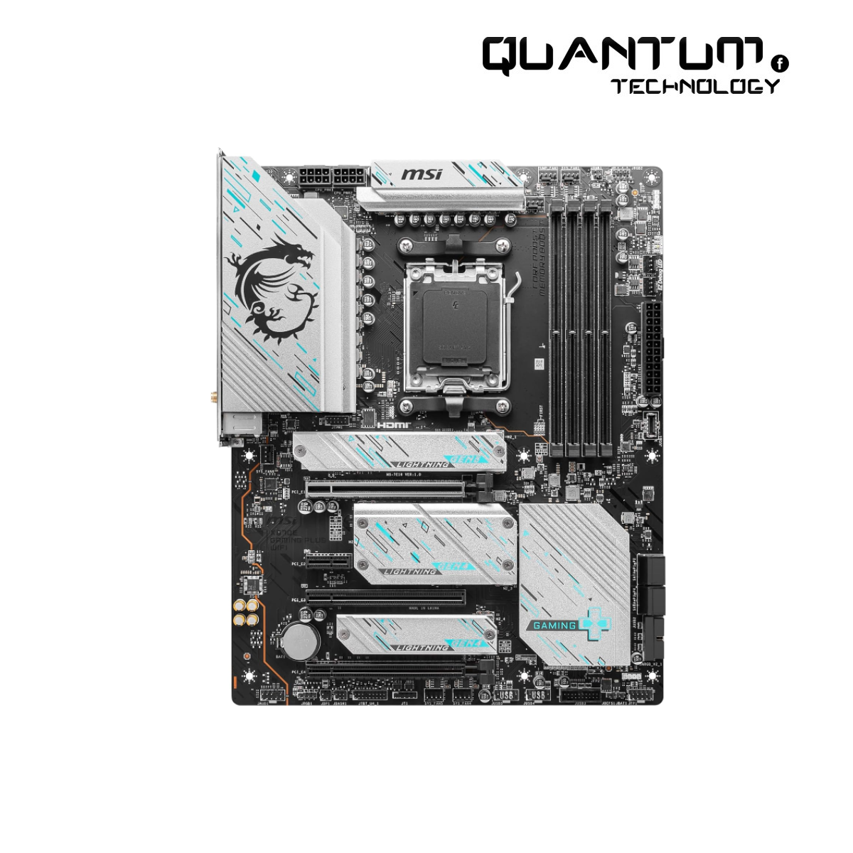 MSI X670E GAMING PLUS WIFI Gaming Motherboard (AMD Ryzen 9000/8000/7000 Series Processors, AM5, DDR5, PCIe 5.0, SATA 6Gb/s, M.2 slots, USB 3.2 Gen 2, Wi-Fi 6E, Bluetooth 5.3, 2.5Gbps LAN, HDMI/DP,ATX)