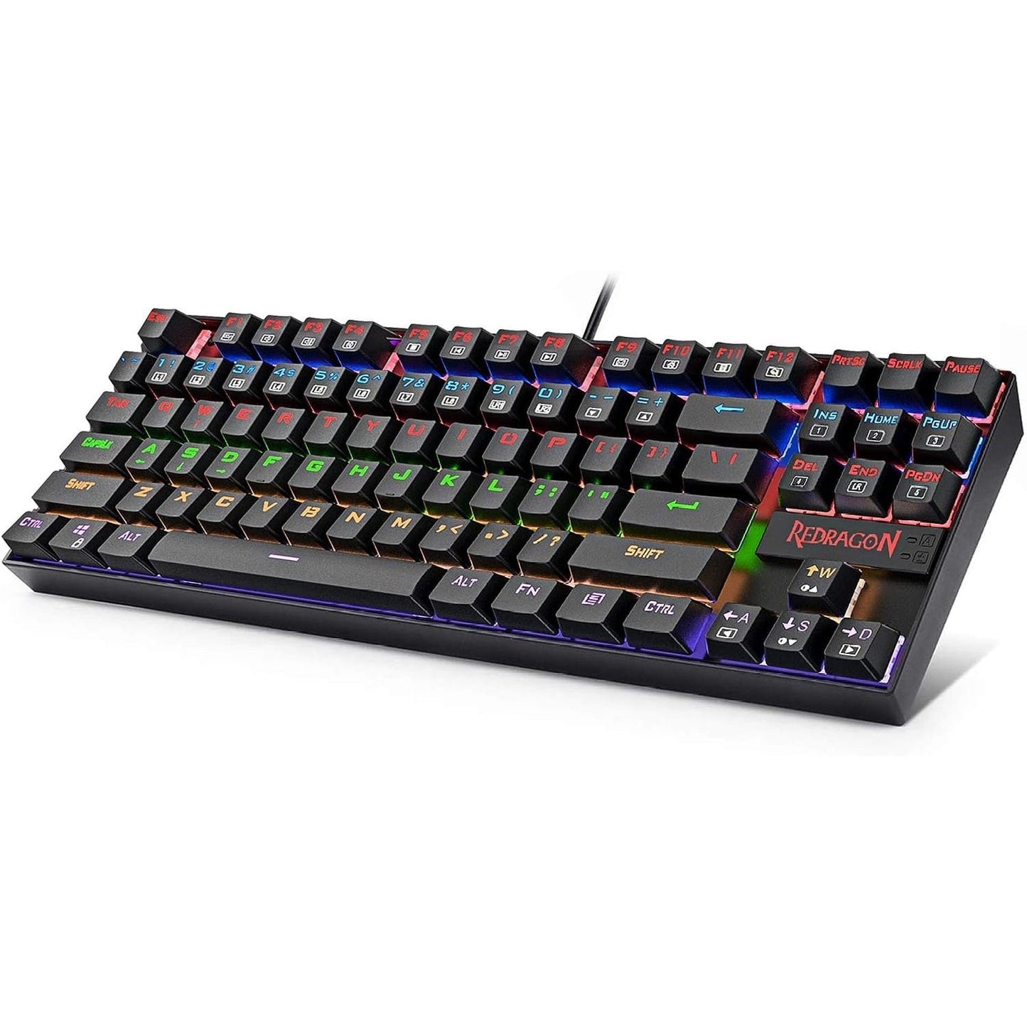 Redragon K552 Elite Mechanical Gaming Keyboard, Rainbow Blue Switches