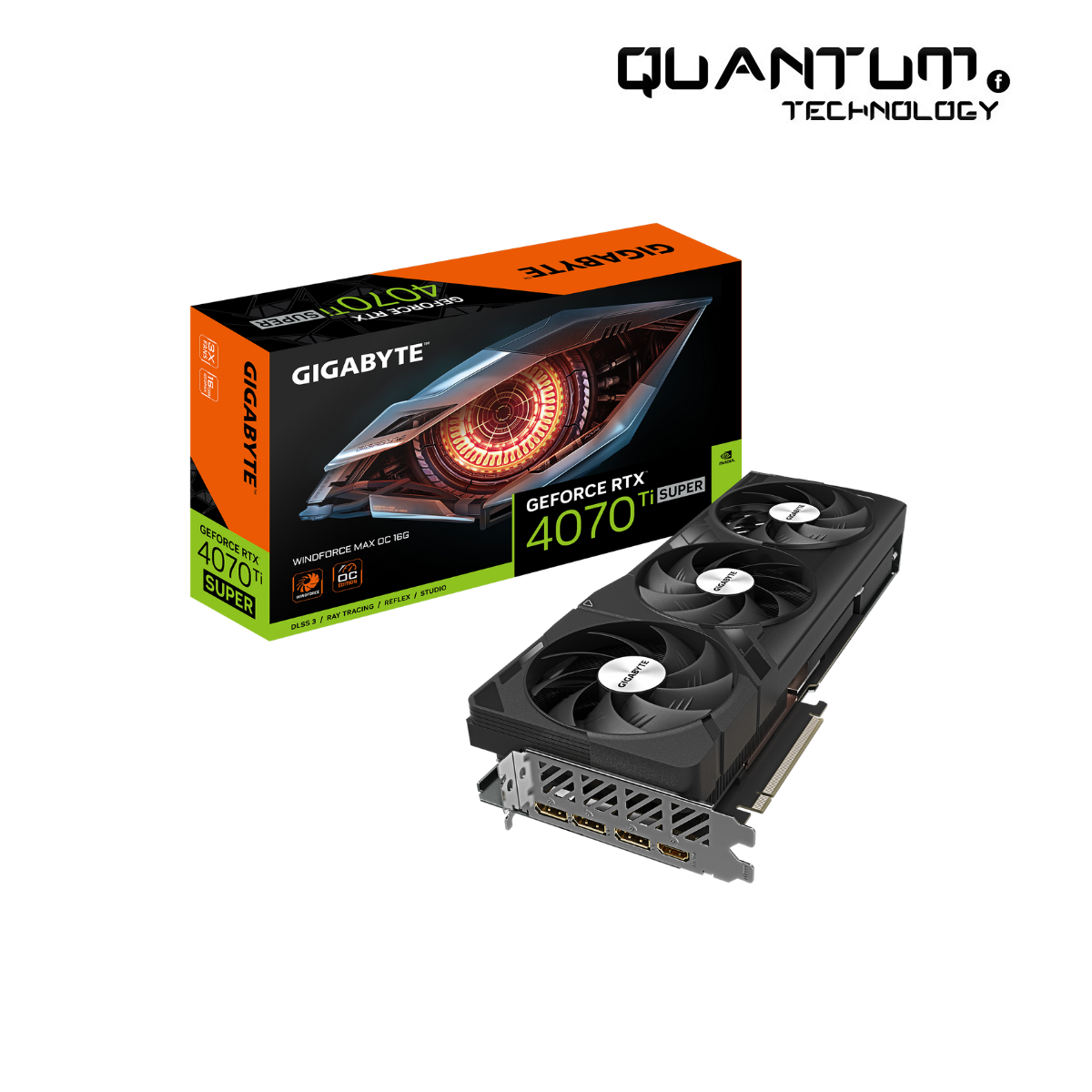 Gigabyte RTX 4070 Ti Super WINDFORCE OC – 16GB GDDR6X, 256-bit, Triple-Fan
