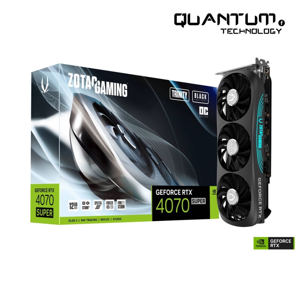 ZOTAC GAMING GEFORCE RTX 4070 SUPER TRINITY OC BLACK ED 12GB GDDR6X, 192bit