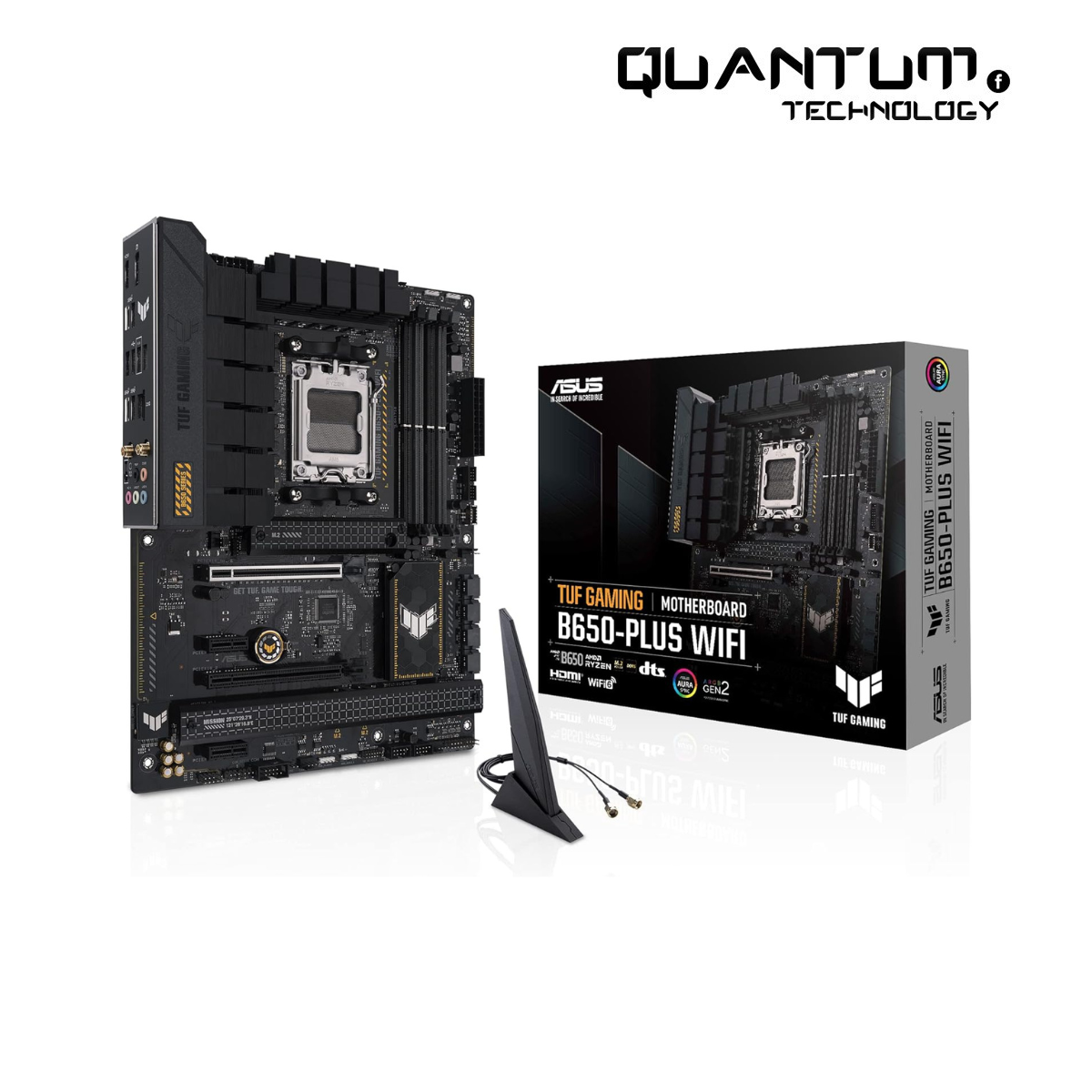 ASUS TUF GAMING B650-PLUS WIFI ATX Motherboard – DDR5, PCIe 5.0, WiFi 6, USB4, Aura Sync