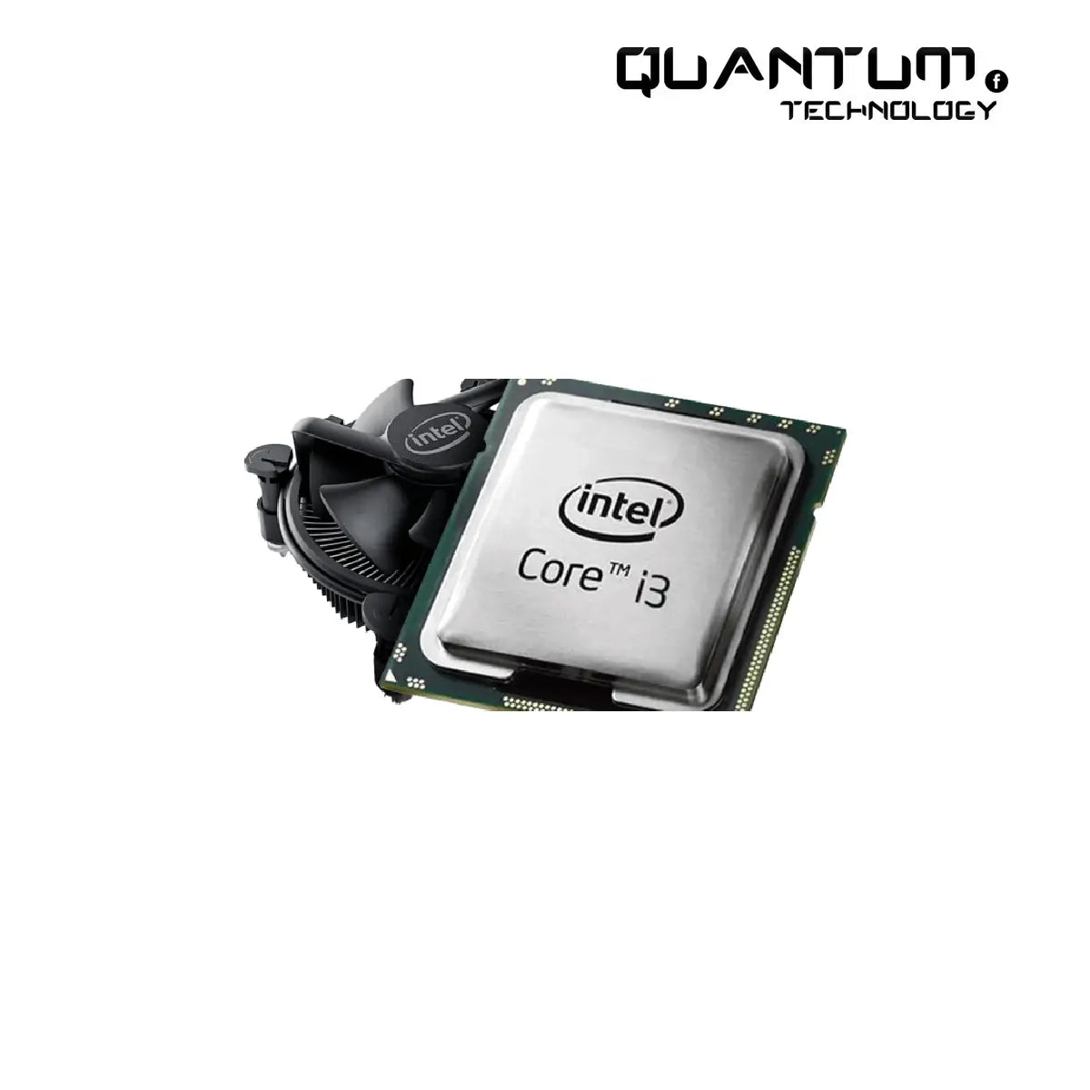 Intel Core i3-10105F tray processor top view with LGA 1200 markings