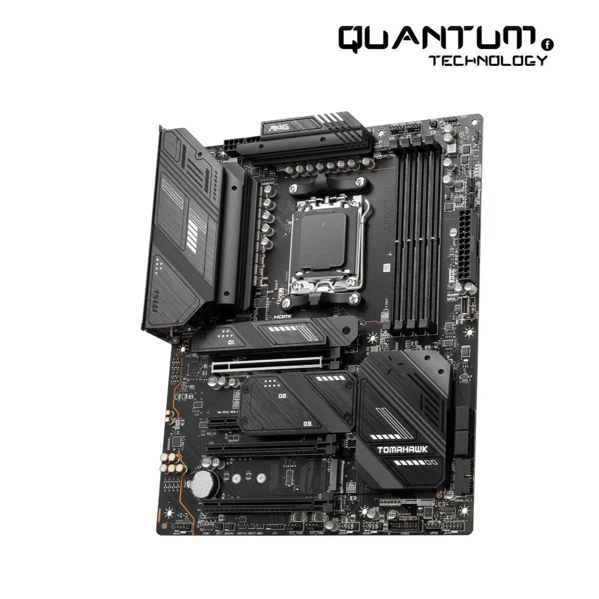 MSI MAG X670E Tomahawk WiFi Gaming Motherboard (AMD Ryzen 9000/8000/7000 Series Processors, AM5, DDR5, PCIe 5.0, SATA 6Gb/s, M.2, USB 3.2 Gen 2, Wi-Fi 6E, Bluetooth 5.3, 2.5Gbps LAN, HDMI/DP, ATX)