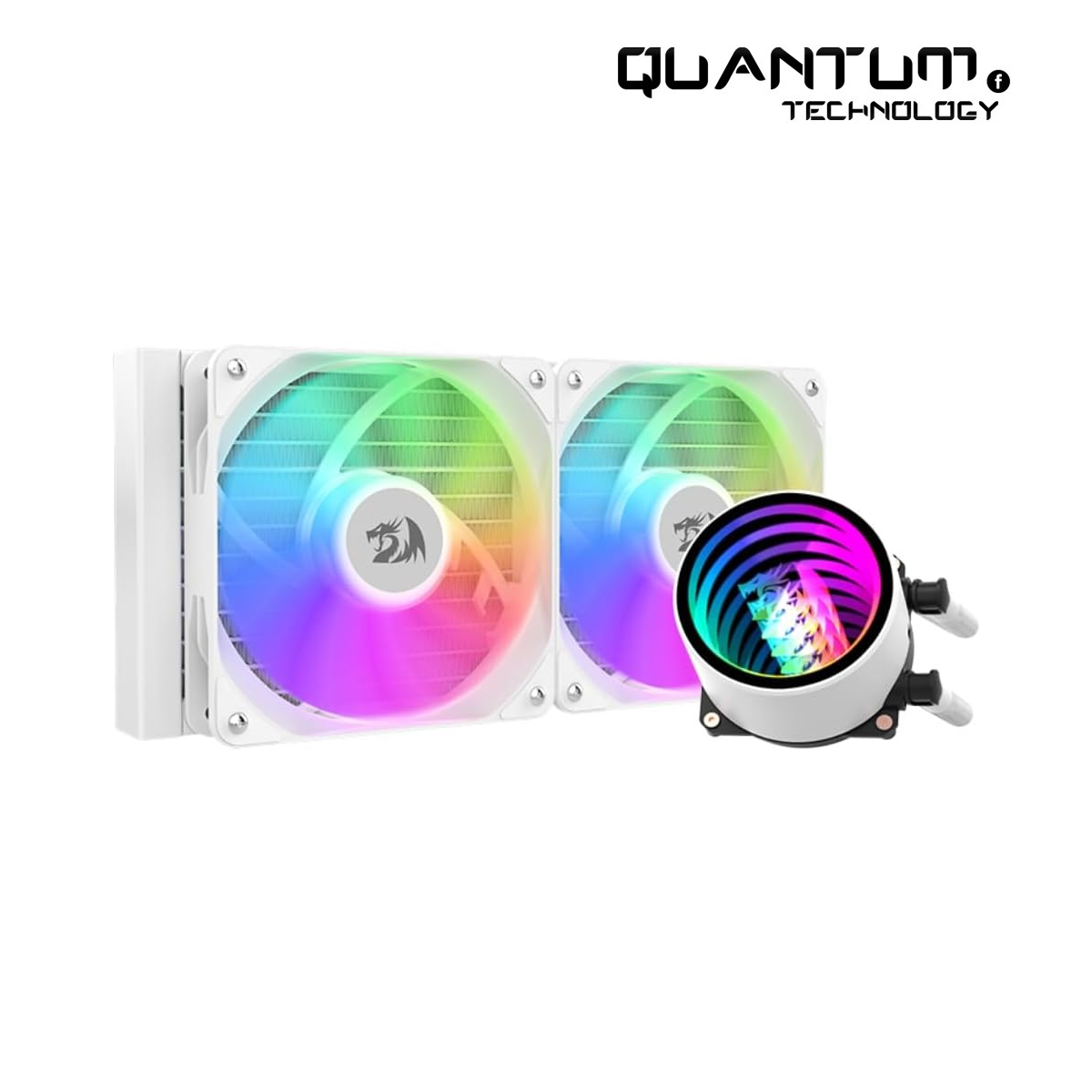 REDRAGON CCW-3011W CPU Liquid Cooler 240mm ARGB Block AIO Cooler AM4/AM5 LGA 1700/1200