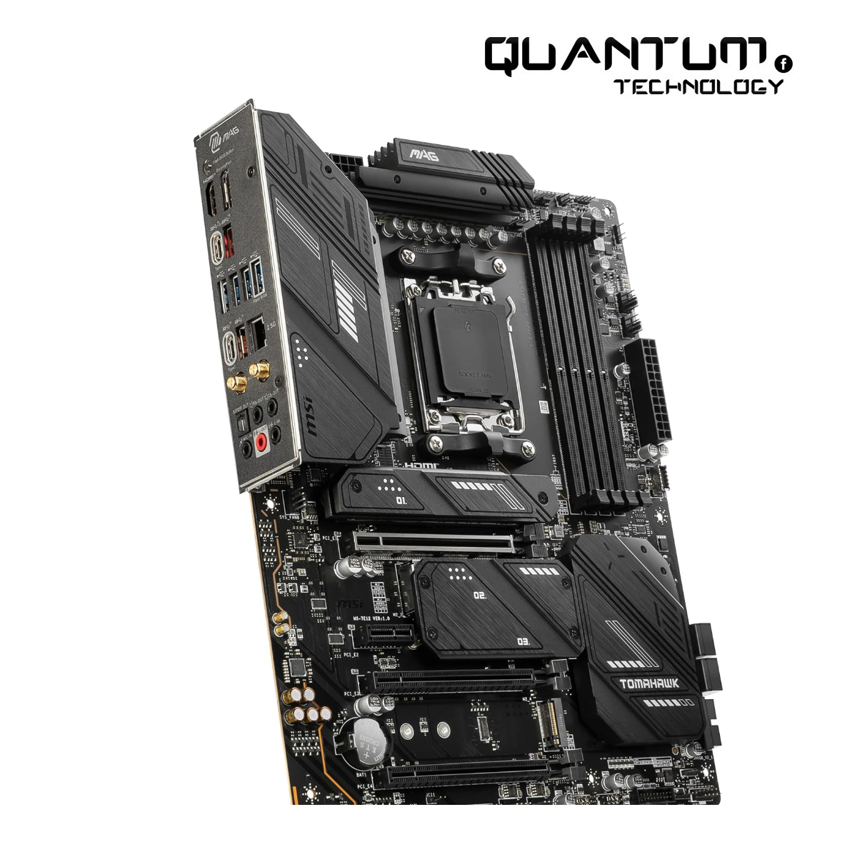 MSI MAG X670E Tomahawk WiFi Gaming Motherboard (AMD Ryzen 9000/8000/7000 Series Processors, AM5, DDR5, PCIe 5.0, SATA 6Gb/s, M.2, USB 3.2 Gen 2, Wi-Fi 6E, Bluetooth 5.3, 2.5Gbps LAN, HDMI/DP, ATX)