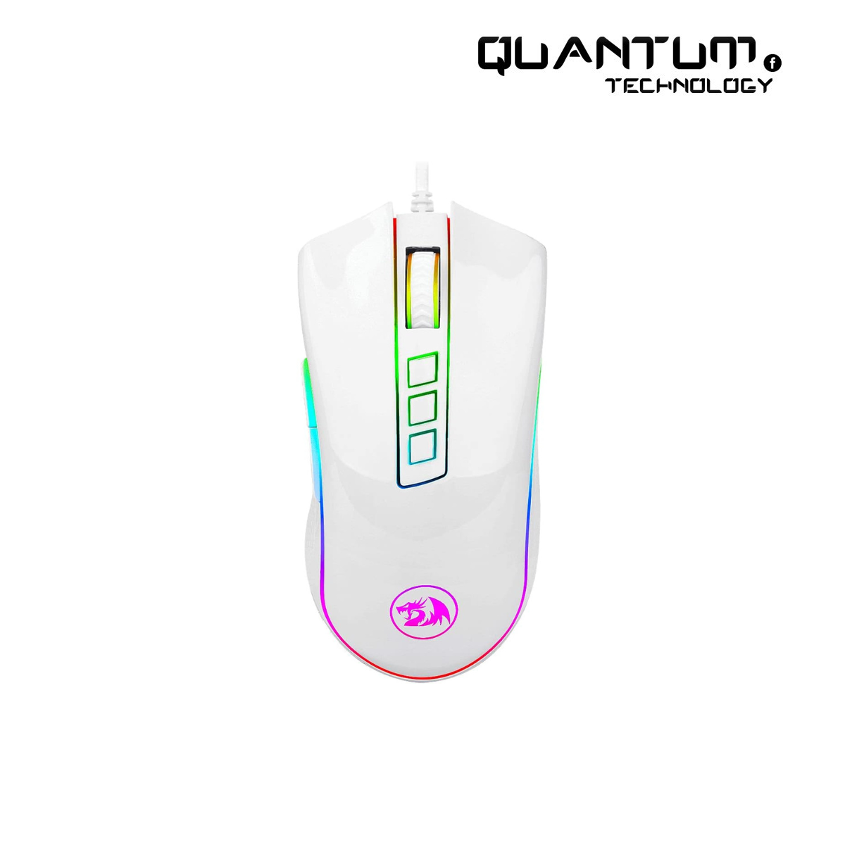 Redragon M711 Cobra RGB Optical Gaming Mouse - White