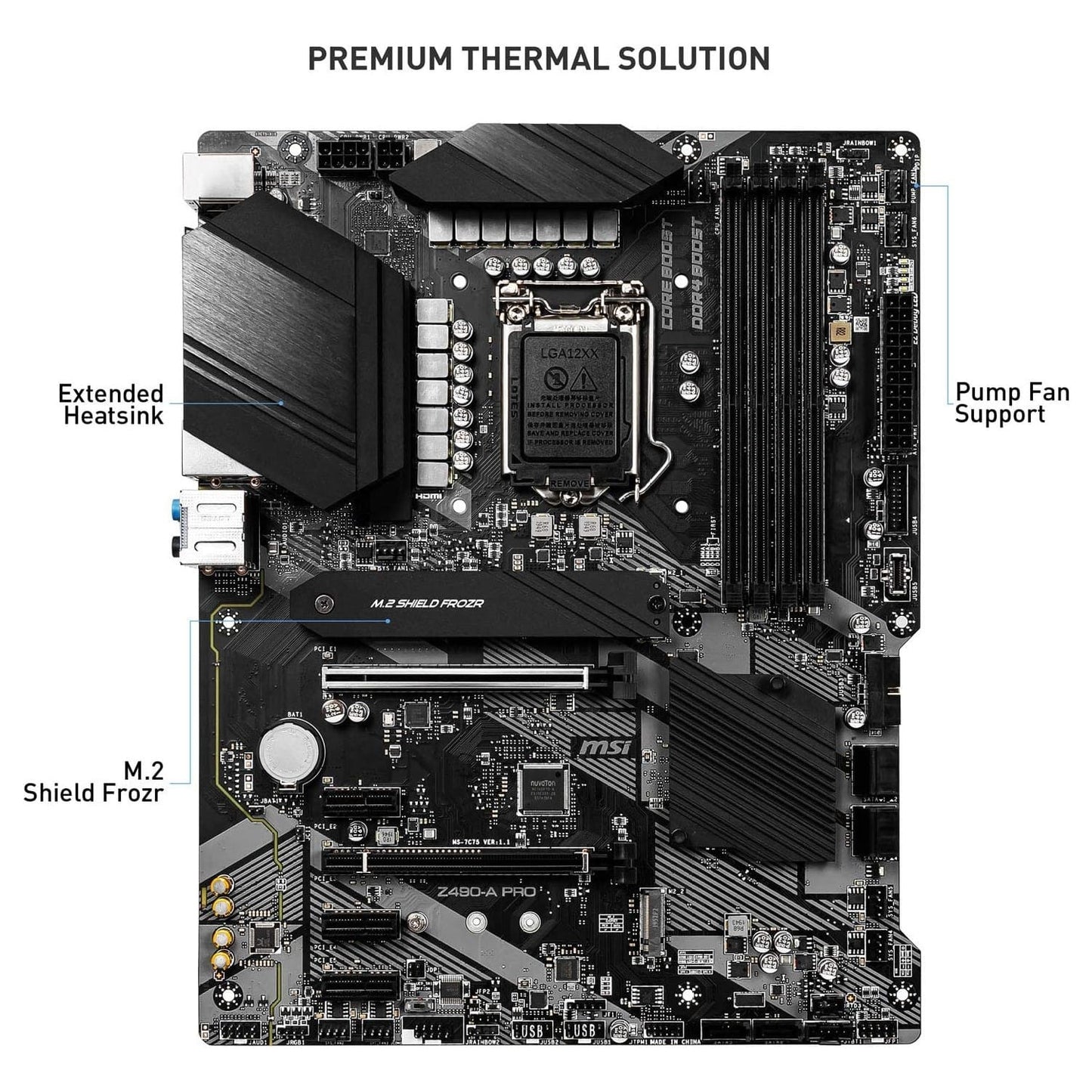 MSI Z490-A PRO ProSeries ATX Motherboard