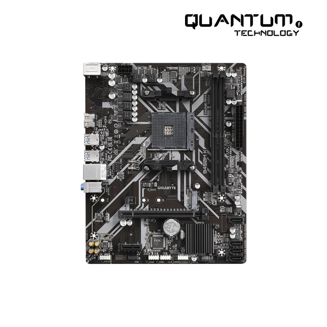 Gigabyte B450M K AM4 Motherboard – High-Performance Micro-ATX for AMD Ryzen