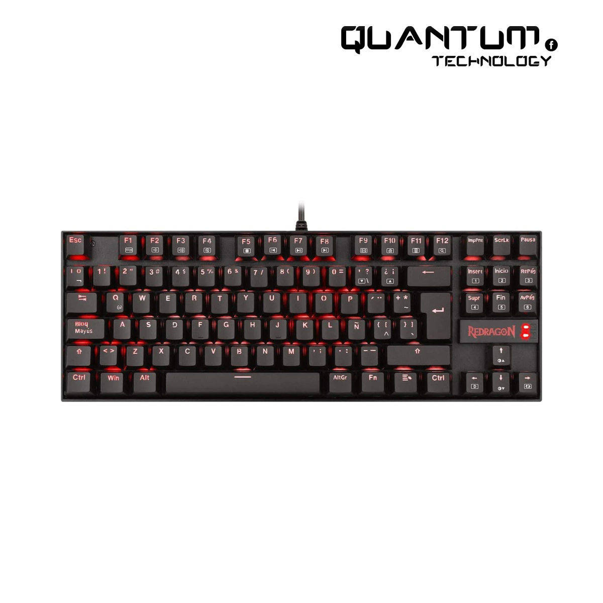 Redragon K552 Mechanical Gaming Keyboard – LED Red, Blue Switches, Wired
