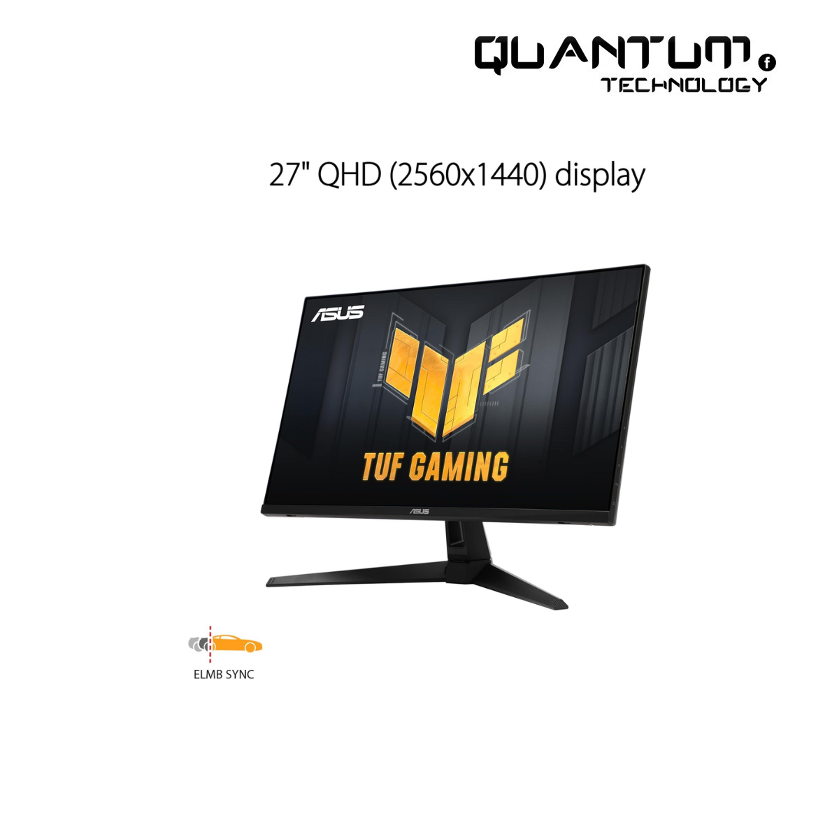 ASUS TUF Gaming VG27AQ3A QHD 180Hz Fast IPS Monitor – 27” ELMB Sync, 1ms, HDR