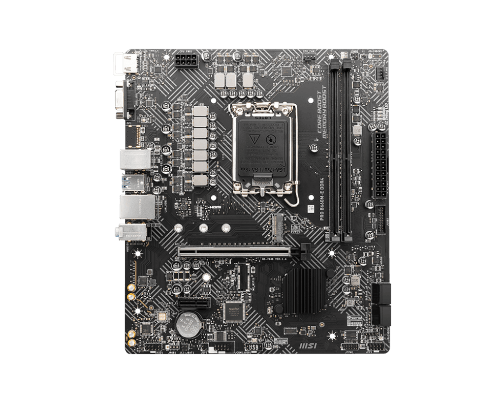 Motherboards PRO B660M-E DDR4 MSI LGA 1700