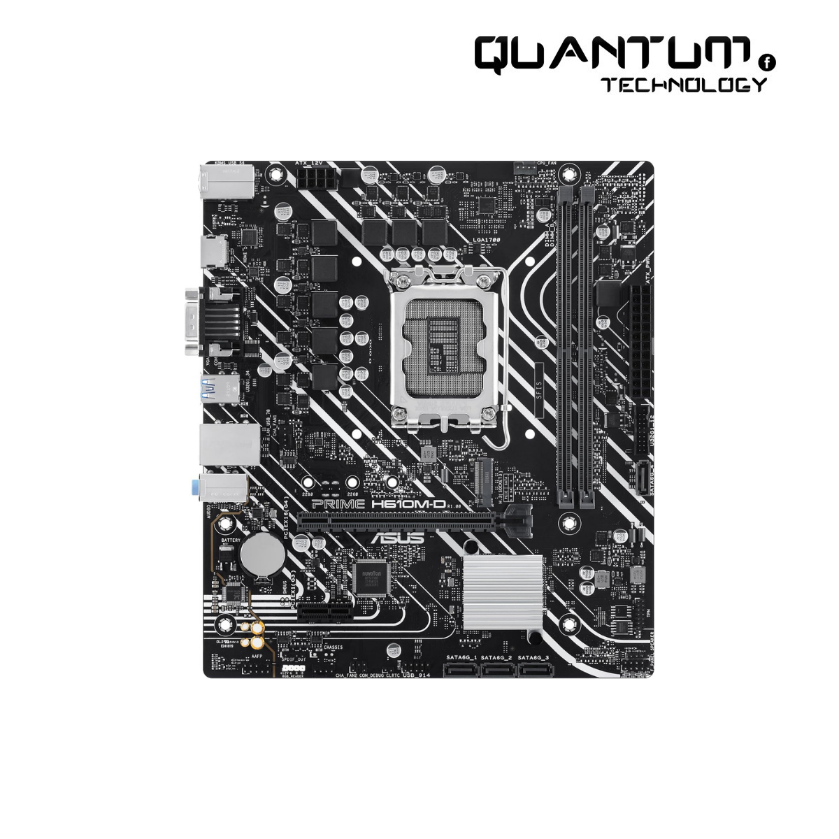 ASUS H610M-D PRIME DDR5 Motherboard for Intel 12th, 13th, and 14th Gen Processors