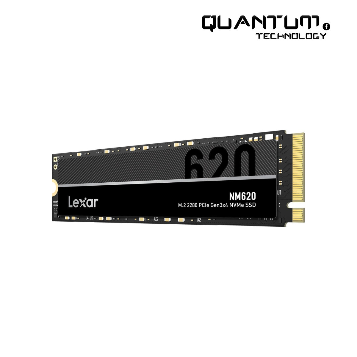 Lexar NM620 SSD 2TB – PCIe Gen3 NVMe M.2 2280, Up to 3300MB/s Read