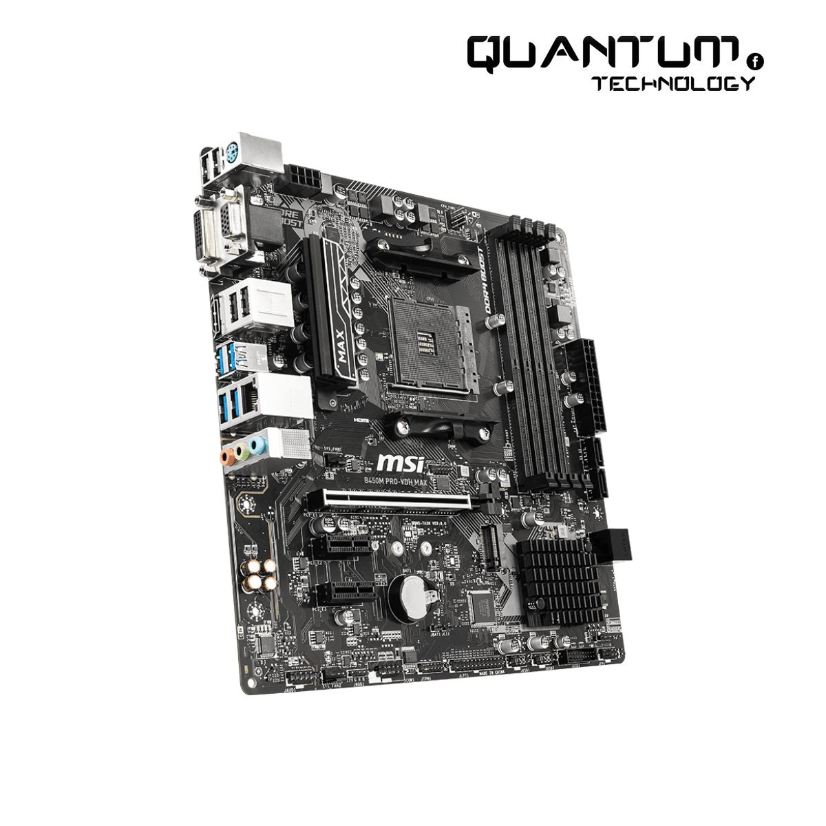 MSI PRO B450M PRO-VDH MAX AM4 AMD B450 SATA 6Gb s Micro ATX AMD Motherboard