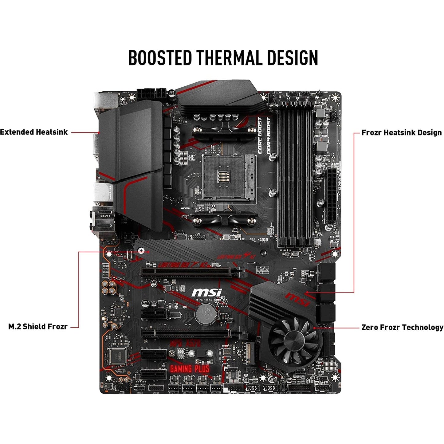 MSI MPG X570 GAMING PLUS Motherboard AM4