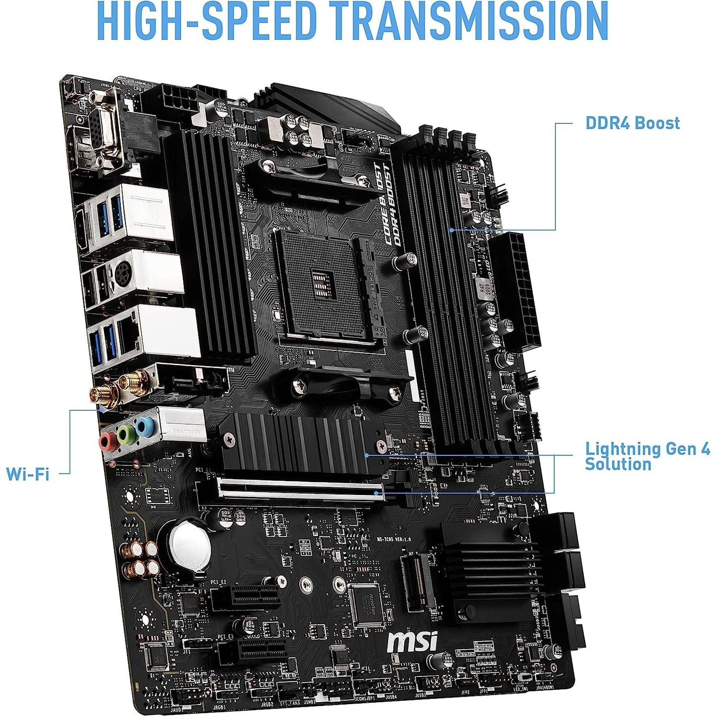 MSI B550M PRO-VDH WIFI Motherboard mATX, AM4, DDR4