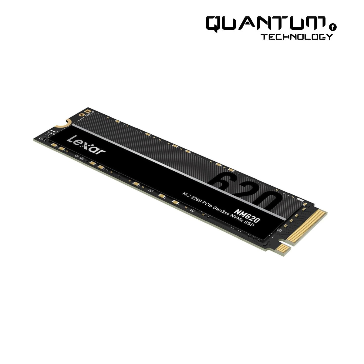 Lexar NM620 SSD 2TB – PCIe Gen3 NVMe M.2 2280, Up to 3300MB/s Read