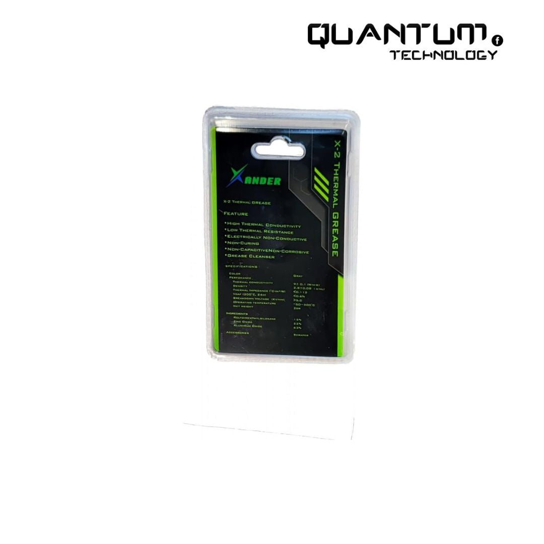 شحم حراري Xander X2 2G - معجون حراري عالي الأداء لوحدات المعالجة المركزية ووحدات معالجة الرسومات