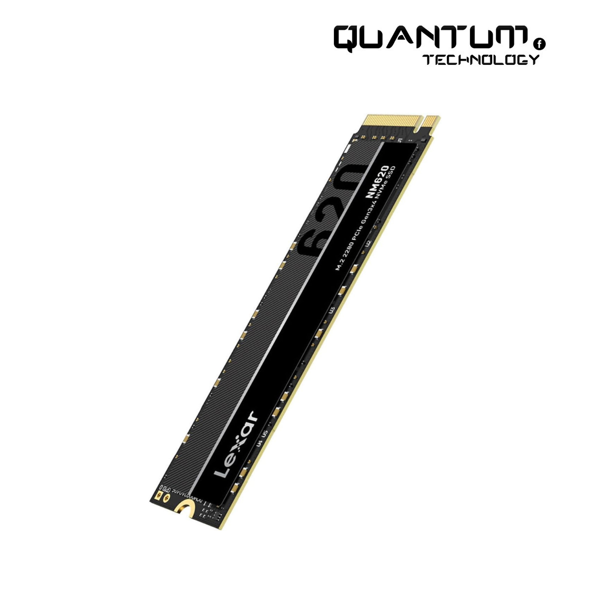 Lexar NM620 SSD 2TB – PCIe Gen3 NVMe M.2 2280, Up to 3300MB/s Read