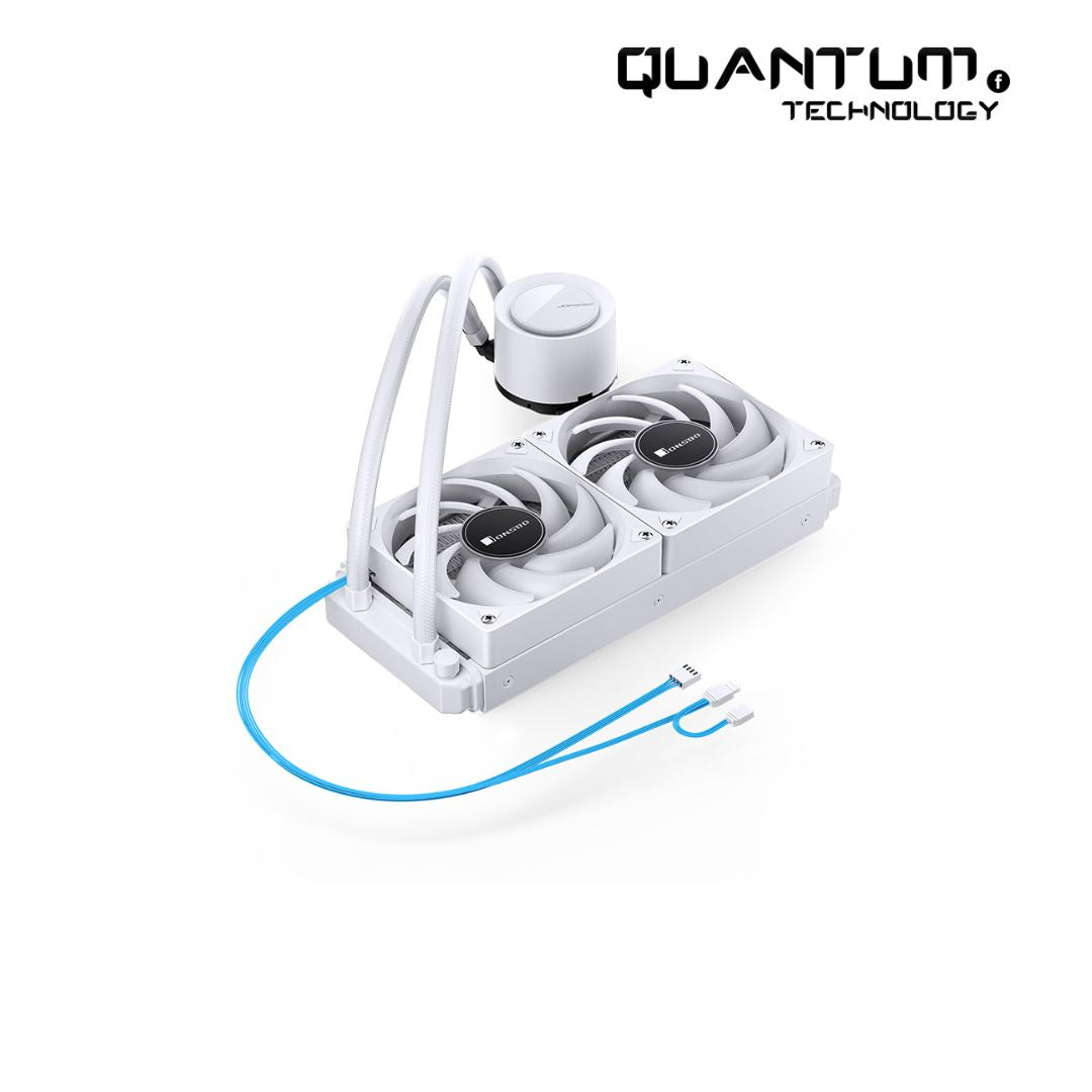 JONSBO TG-240 Black/White ARGB 240mm CPU Water Cooler – High-Performance Cooling for Intel & AMD Processors - White