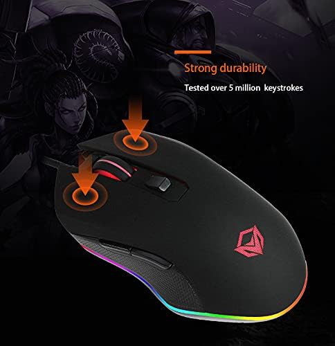 Meetion C510 Gaming Keyboard & Mouse Combo – RGB Backlit, Arabic/English Layout
