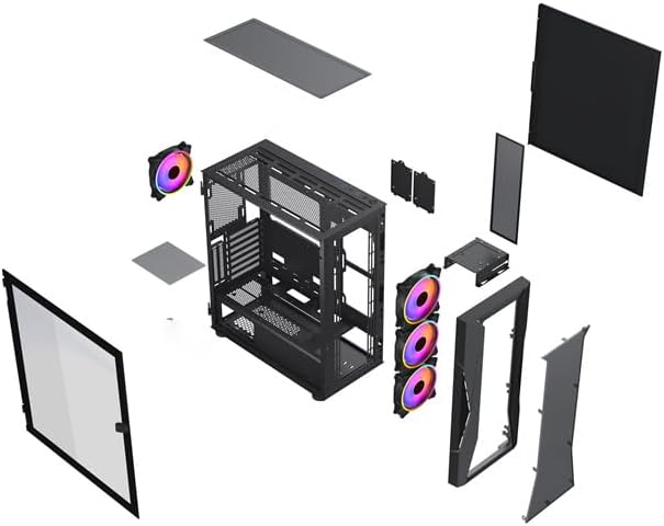 Xander Velox Case + 700W PSU Combo RGB, 80+ White