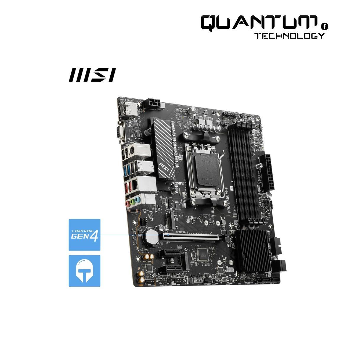 MSI PRO B650M-P Micro-ATX Motherboard – AMD Ryzen 7000, DDR5, PCIe 4.0