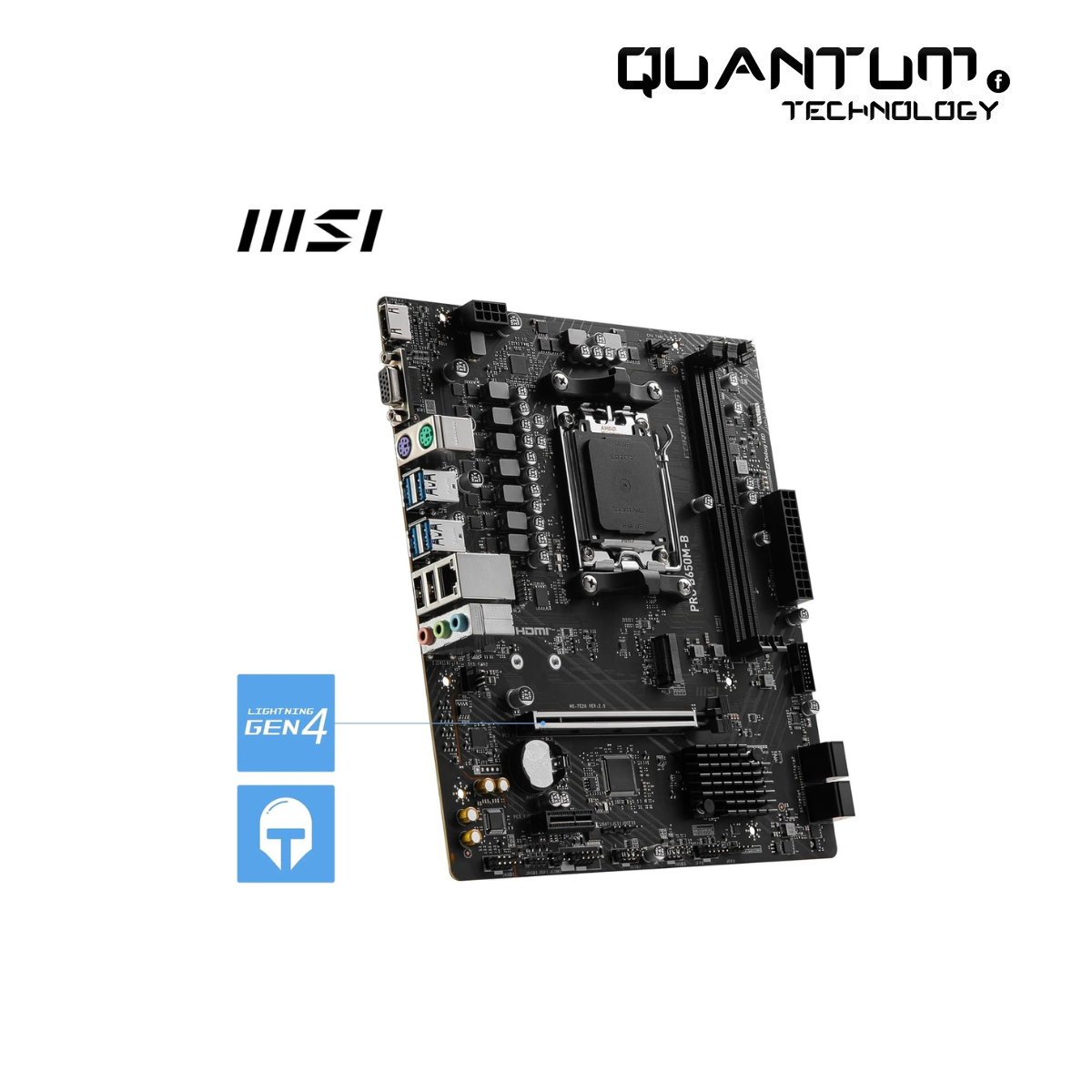 MSI PRO B650M-B Micro-ATX Motherboard – AM5, DDR5 6800MHz, PCIe 4.0
