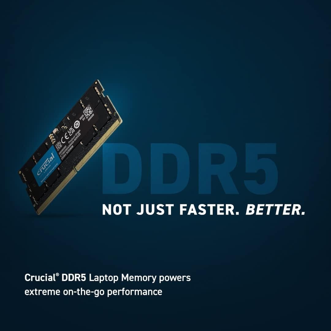 Crucial 16GB DDR5 4800MHz CL40 Laptop RAM