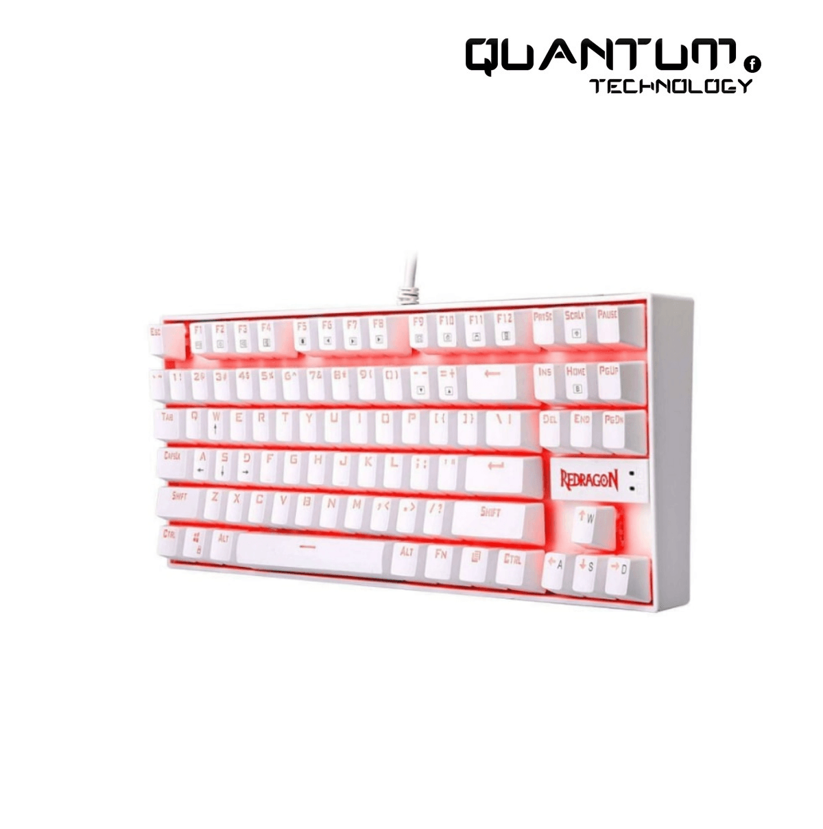 Redragon K552 Kumara Gaming Mechanical Keyboard - RED SWITCHES Red LED White