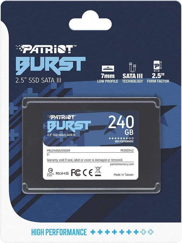 Patriot Memory Burst SSD 240GB SATA III Internal Solid State Drive 2.5"