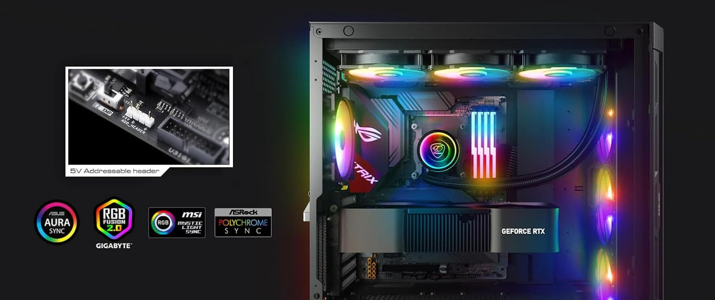 COUGAR Poseidon Elite ARGB Black 360 AIO Liquid Cooler – Dual Chamber, 360mm