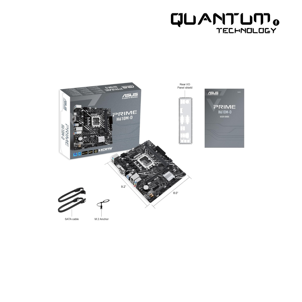 ASUS H610M-D PRIME DDR5 Motherboard for Intel 12th, 13th, and 14th Gen Processors