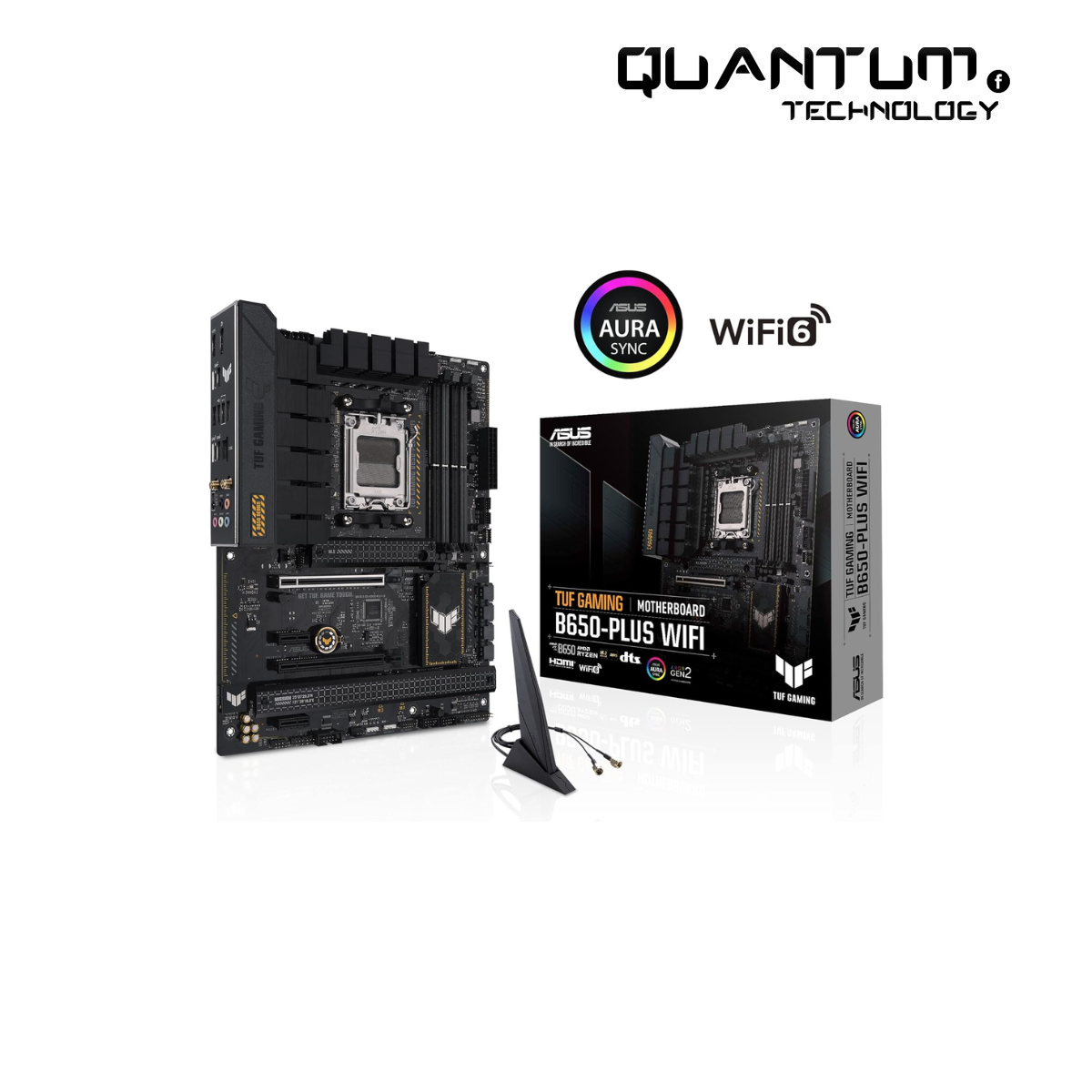 ASUS TUF GAMING B650-PLUS WIFI ATX Motherboard – DDR5, PCIe 5.0, WiFi 6, USB4, Aura Sync