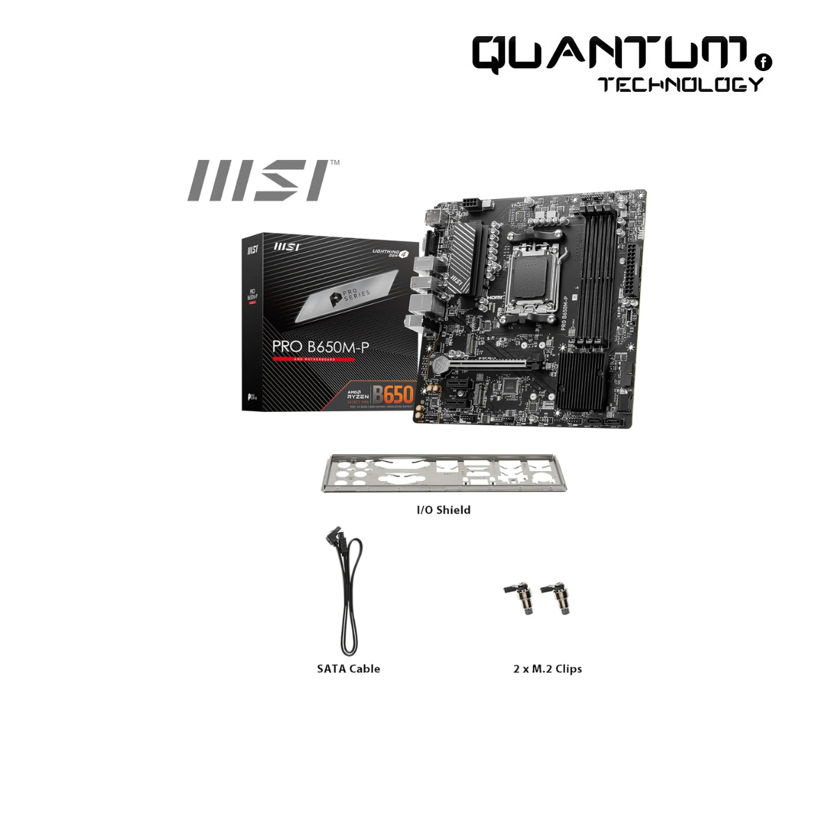 MSI PRO B650M-P Micro-ATX Motherboard – AMD Ryzen 7000, DDR5, PCIe 4.0