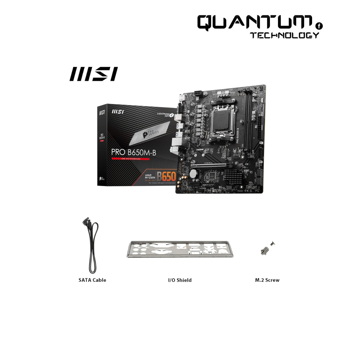 MSI PRO B650M-B Micro-ATX Motherboard – AM5, DDR5 6800MHz, PCIe 4.0