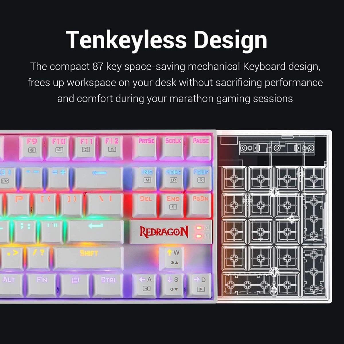 Redragon K552 Kumara Blue Switch Mechanical Keyboard