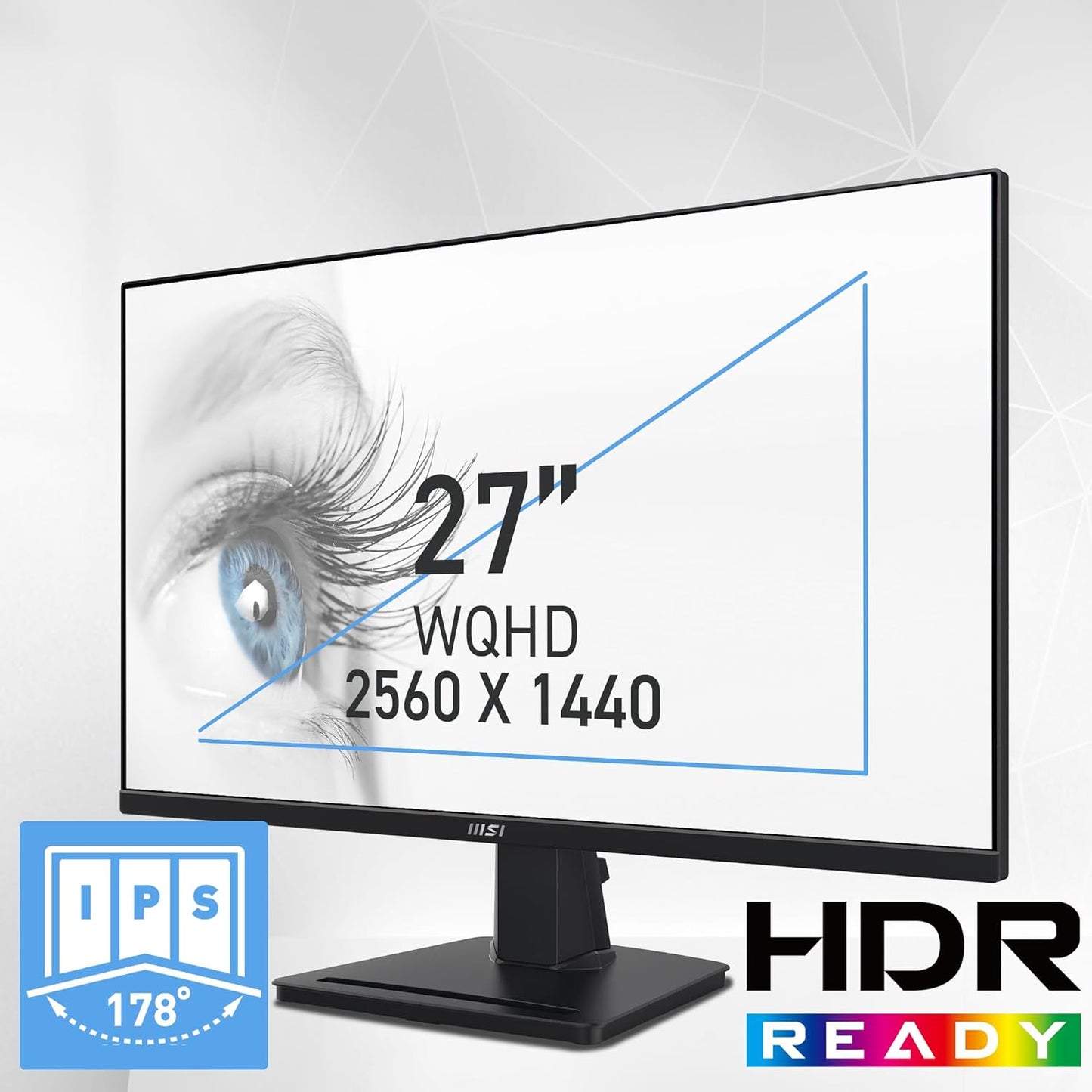 MSI PRO MP275Q 27-Inch WQHD Office Monitor | 100 Hz, IPS Panel, Eye-Friendly