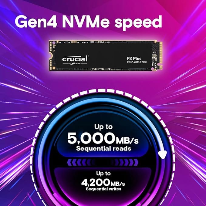 Crucial P3 Plus 2TB NVMe SSD M.2 2280