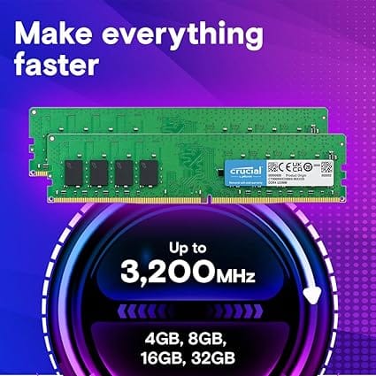 Crucial 8GB DDR4 3200MHz CL22 RAM