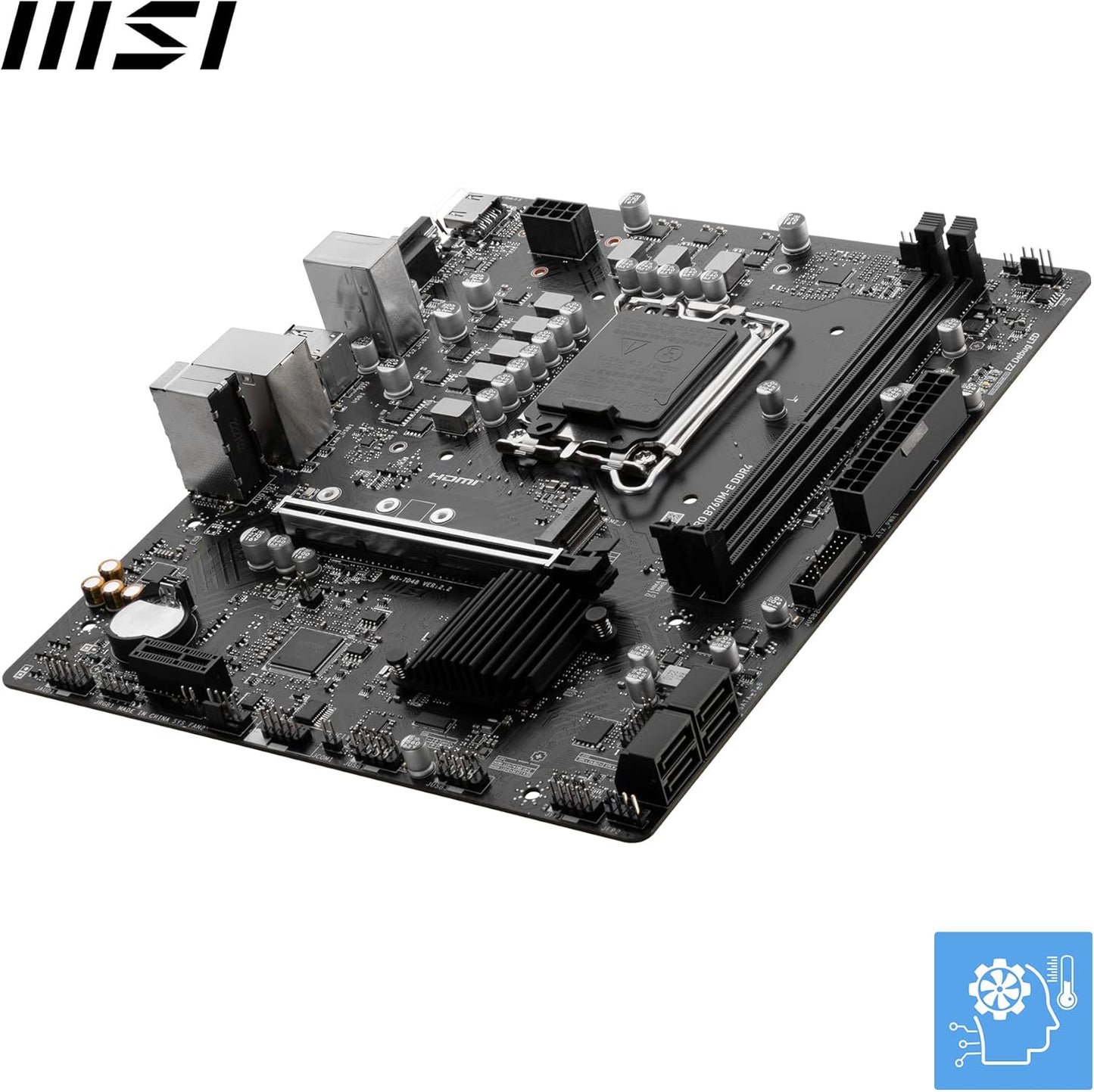 MSI PRO B760M-E DDR4 (Socket 1700/B760/DDR4) MotherBoard