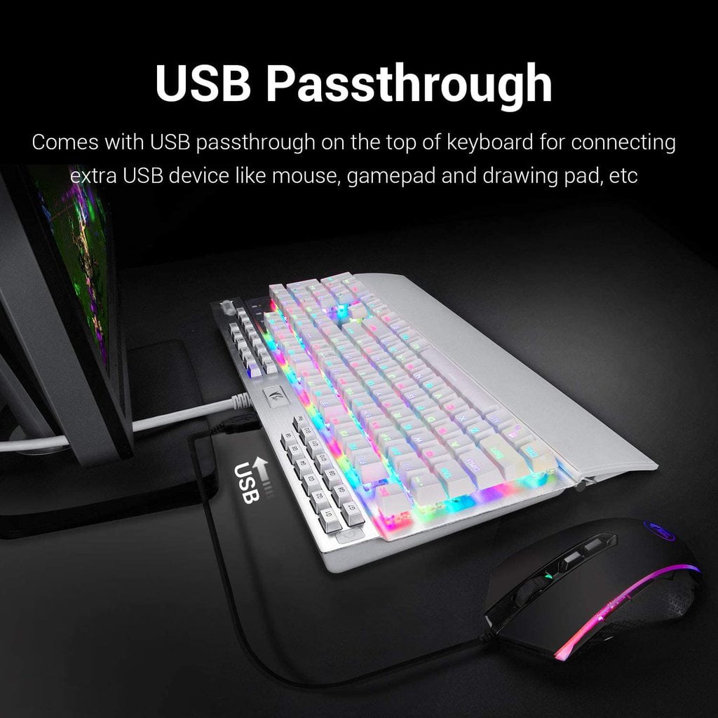 Redragon K550 RGB Yama Gaming Keyboard – Purple Switches & Macro Keys