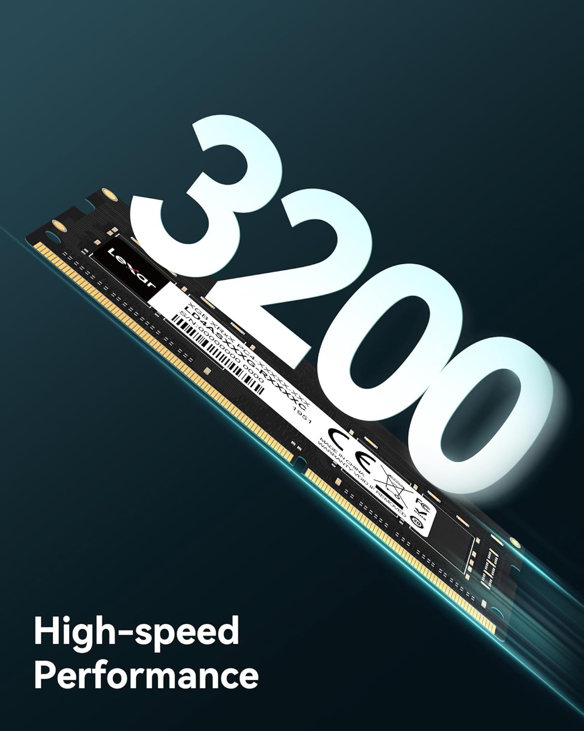 Lexar 16GB DDR4 SODIMM RAM, 3200 MHz LAPTOP RAM