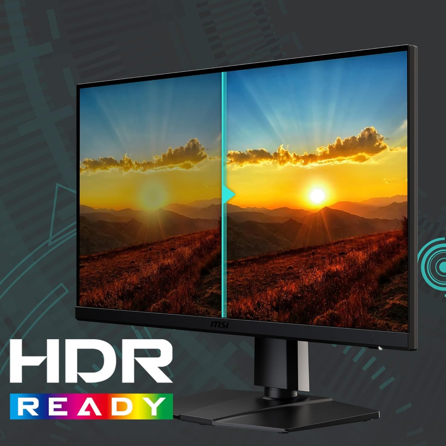 MSI G272QPF E2 27-inch 2560 x 1440 (QHD) Computer Monitor, 180Hz, Adaptive-Synch, HDMI, DisplayPort, VESA Mountable, Tilt, Height Adjustable, Speaker, 1ms, Black