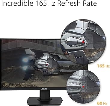 ASUS TUF Gaming 23.6" 1080P Curved Monitor (VG24VQE) - Full HD, 165Hz, 1ms