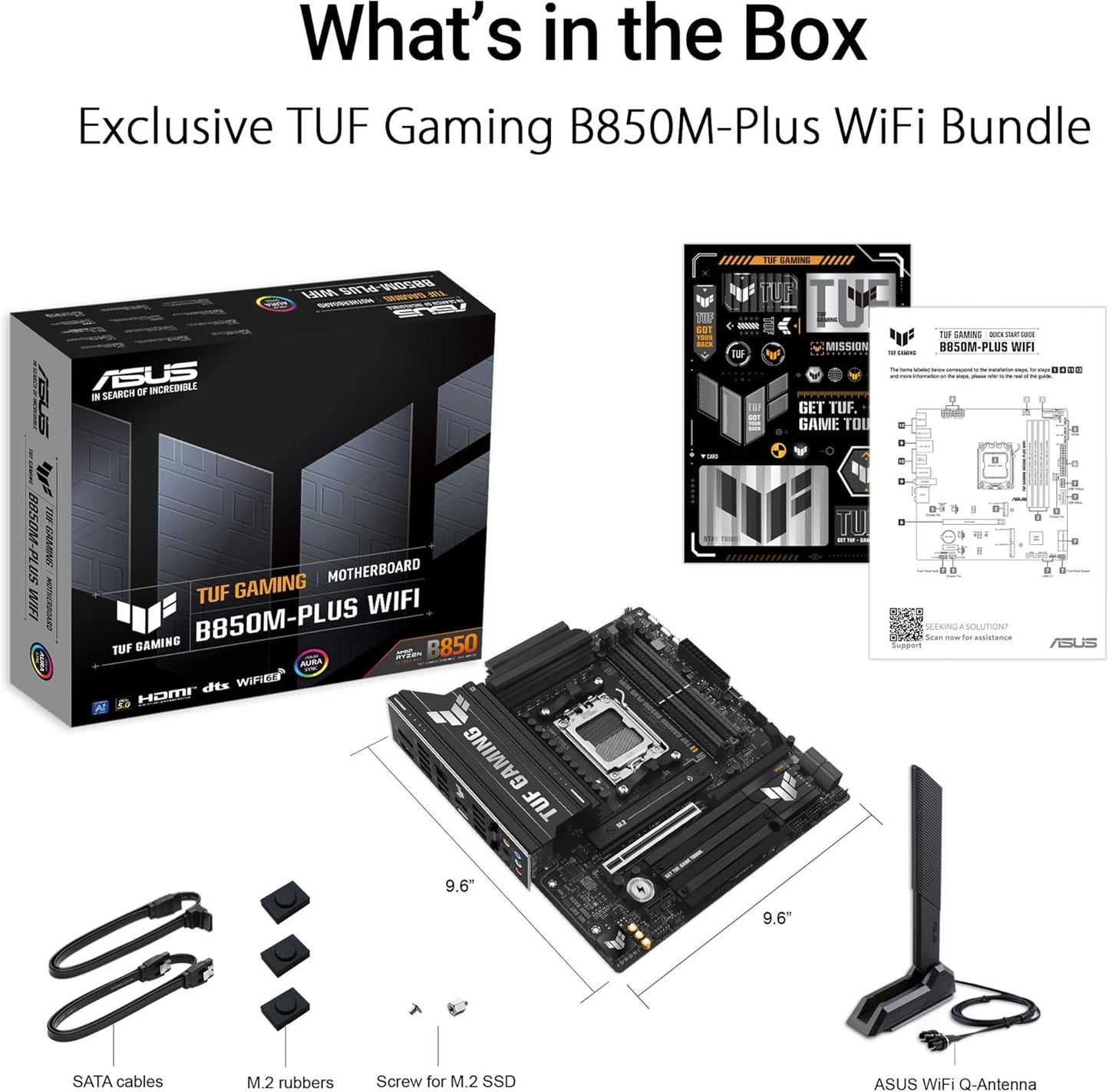 ASUS TUF B850M-PLUS WIFI | AM5 mATX | DDR5 | PCIe 5.0