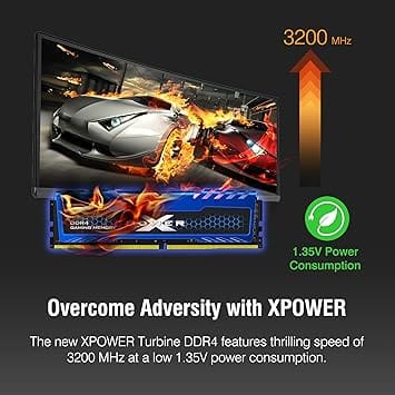 Silicon Power 32GB 3200MHz CL16 RAM (2x16) - Gaming Turbine Performance