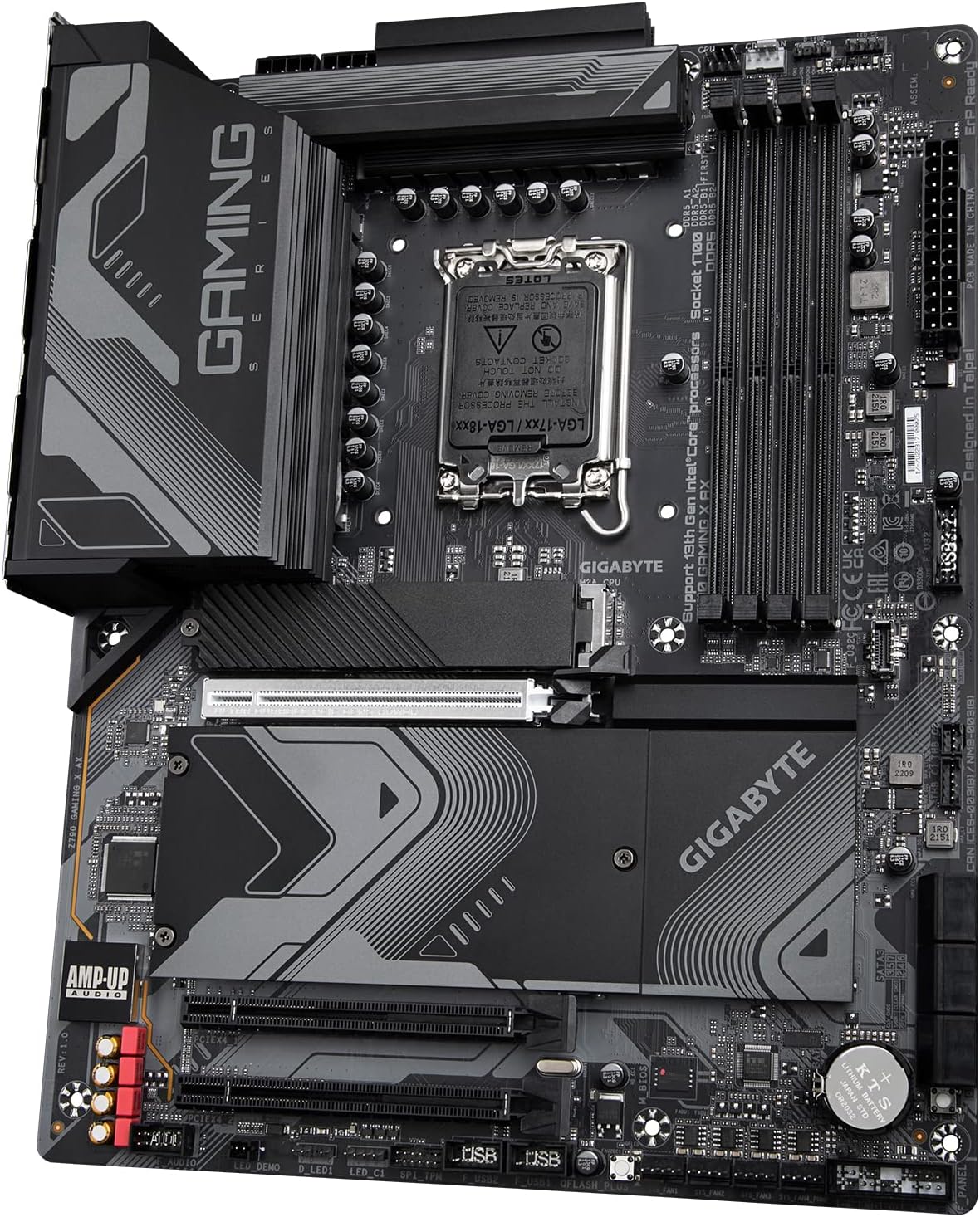 GIGABYTE Z790 Gaming X AX (LGA 1700/ Intel/ Z790/ ATX/ DDR5/ M.2/ PCIe 5.0/ USB 3.2 Gen2X2 Type-C/Intel Wi-Fi 6E/ 2.5GbE LAN/Q-Flash Plus/EZ-Latch Plus/Gaming MotherBoard