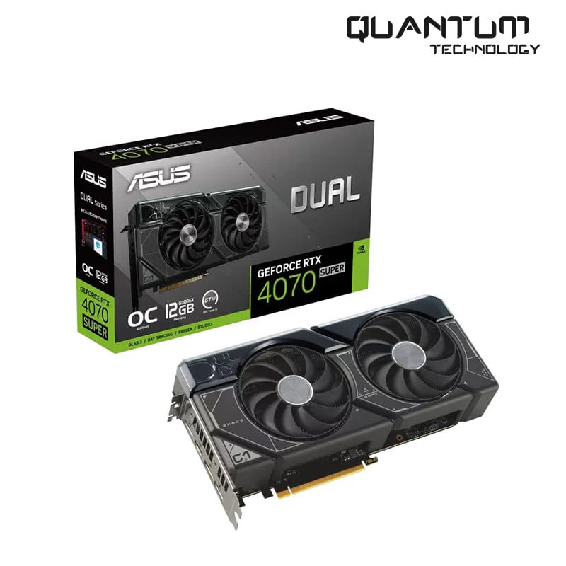 ASUS Dual GeForce RTX 4070 SUPER OC Edition 12GB GDDR6X Graphic Card