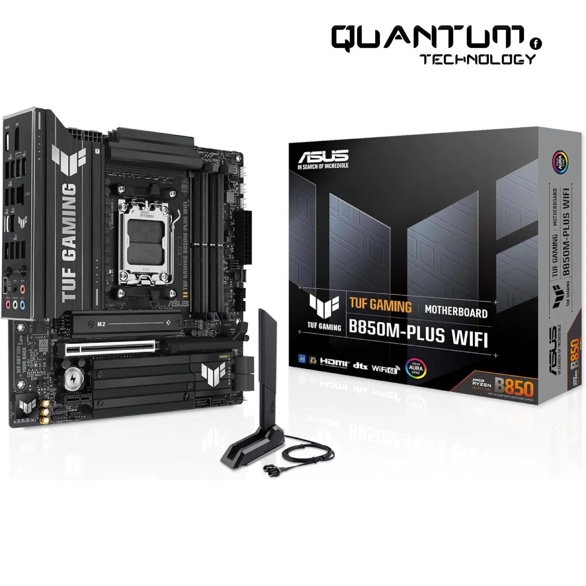 ASUS TUF B850M-PLUS WIFI motherboard front view